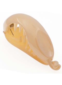 CAMILA Camila Paris CP3044 2.75 Inch Small Hair Clips for Women Beige, Strong Hold Decorative, Durable Styling Girls Hair Accessories. Hair Ponytail For Women with Curly Thick Hair. Made in France 