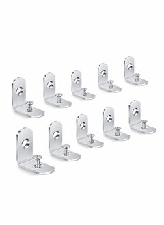 Y&D 10 Pieces Corner Brace L Brackets Heavy-Duty 30 mm x Right Angle Metal 90 Degree Bracket for Wood Shelves Dressers Chairs with Screws  - Image 1