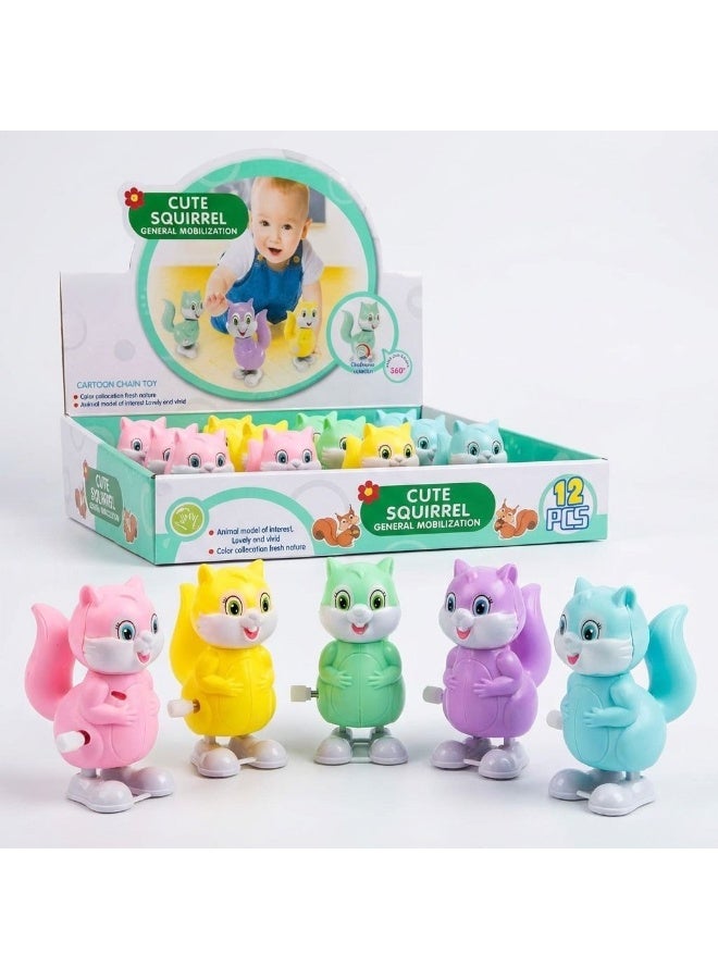 MAGIC VAULT 12-Pack Wind-Up Squirrel & Animal Walking Toys - Fun Clockwork Party Favors and Stocking Stuffers for Kids. - Image 3