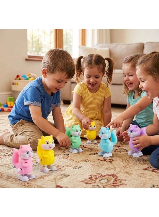 MAGIC VAULT 12-Pack Wind-Up Squirrel & Animal Walking Toys - Fun Clockwork Party Favors and Stocking Stuffers for Kids. - Image 2