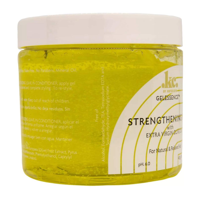 KeraCare GelEssence Strengthening Gel - 16 ounce - with Extra Virgin Olive Oil (EVOO) - Strengthens Hair - Adds Shine - Flake Free - Vegan - Crunch Free - Image 3