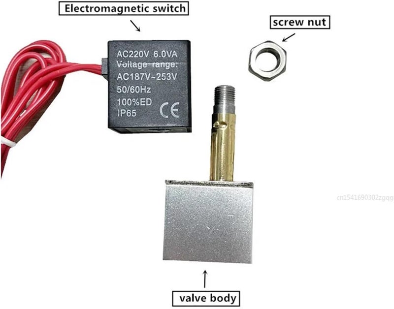 صمام كهرومغناطيسي مغلق افتراضيًا بقياس 1/4" 1/8"، يعمل بجهود 12V أو 24V أو 110V أو 220V، ثنائي الاتجاه، تشغيل مباشر (1/8"، 24V_Normally Closed) - Image 4