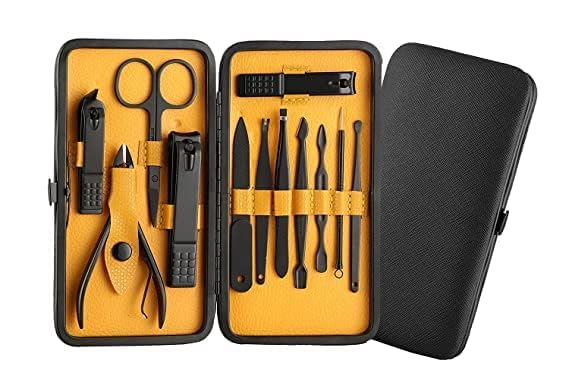 ECOVISTA ECOVISTA 12 IN 1 Stainless Steel Professional Manicure Set Nail Cutter For Women Nail Scissors Luxury Grooming Kit Manicure Pedicure Kit For Women Nail Acne Remover needle  - Image 2