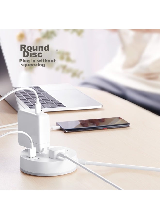 Bull Power Strip/extension Cord/power Bar/power Strip/power Strip, Round Socket, 3 Usb Ports + 3 Outlets With Master Switch, 3 Meters Long, Gn-r203u - Image 4