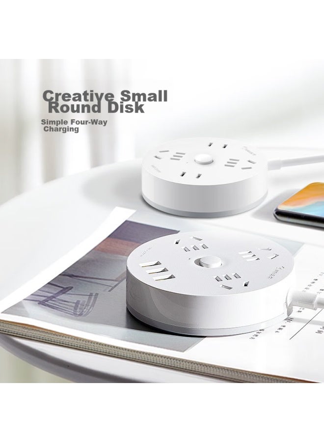 Bull Power Strip/extension Cord/power Bar/power Strip/power Strip, Round Socket, 3 Usb Ports + 3 Outlets With Master Switch, 3 Meters Long, Gn-r203u - Image 3