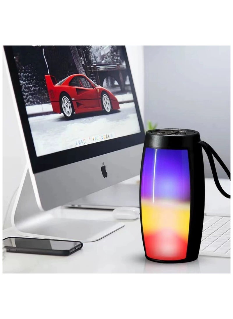 Generic Portable Bluetooth Speaker with LED Light Show | Wireless TWS Stereo Sound | HiFi Bass | Supports TF Card, USB, FM Radio | Long Battery Life | CE Certified  - Image 1