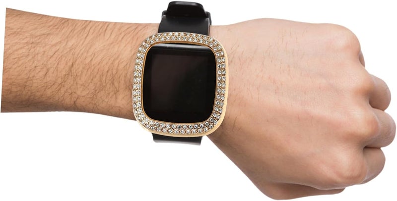 Gatuida Protective Watch Case Full Coverage for Sense Durable Electroplated Cover with Double Rhinestones Lightweight and Wear Resistant Accessory for Men and Sports Outdoor Use - Image 3
