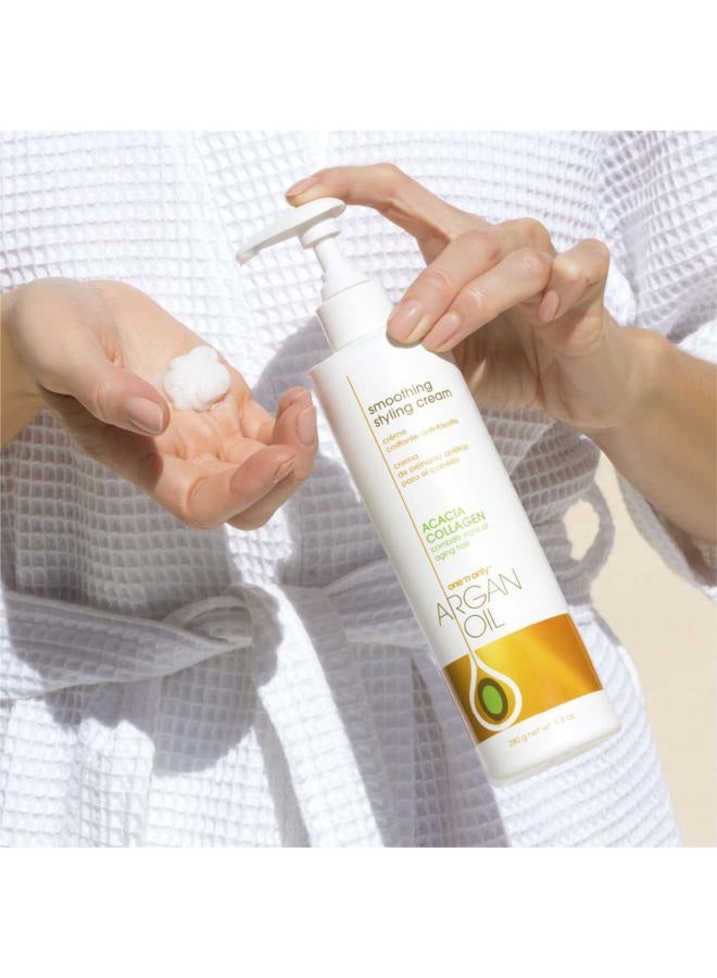 One N Only One-n-Only Argan Oil Smoothing Styling Cream (9.8oz) - Image 3