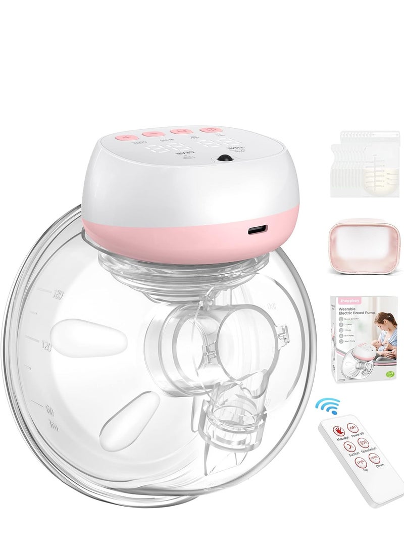 Jheppbay مضخة  كهربائية يمكن ارتداؤها بدون استخدام اليدين، 12 مستوى و3 أوضاع مزدوجة - قطعة واحدة - Image 1