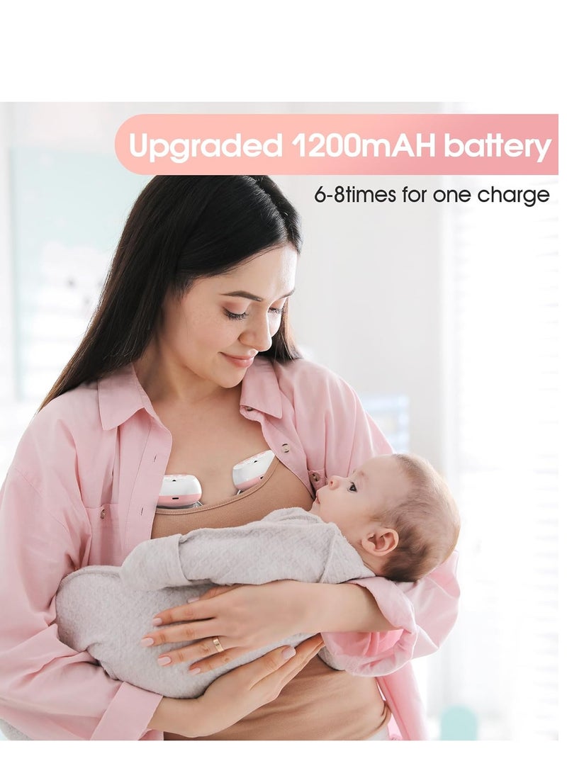 Jheppbay مضخة  كهربائية يمكن ارتداؤها بدون استخدام اليدين، 12 مستوى و3 أوضاع مزدوجة - قطعة واحدة - Image 2