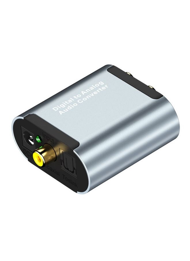 BURAQ HW-25DA R/L Digital To Analog Audio Converter With 3.5mm Jack SPDIF Audio Decoder with Fiber Optic+USB Cable  - Image 1
