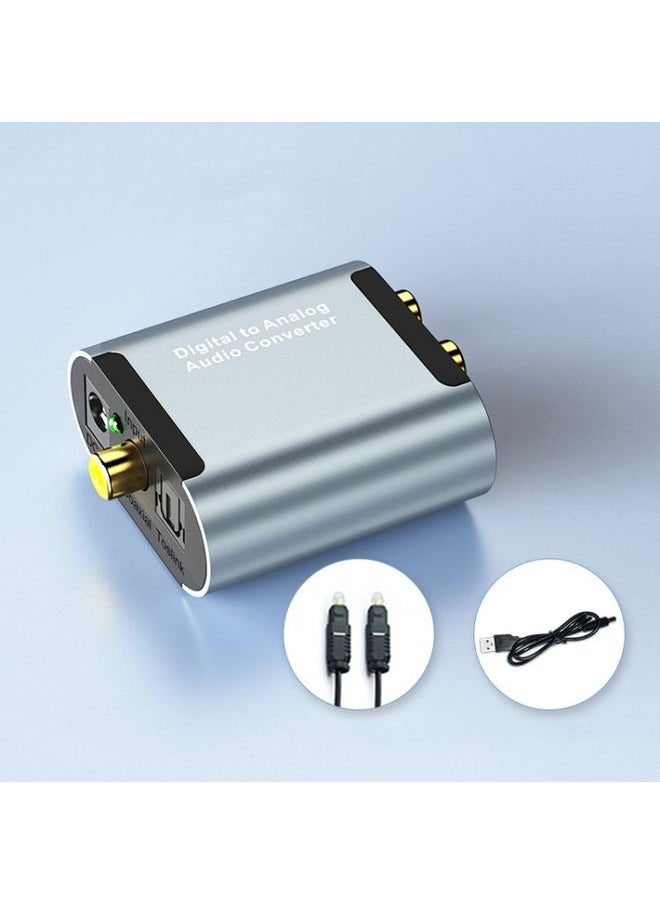 BURAQ HW-25DA R/L Digital To Analog Audio Converter With 3.5mm Jack SPDIF Audio Decoder with Fiber Optic+USB Cable  - Image 2