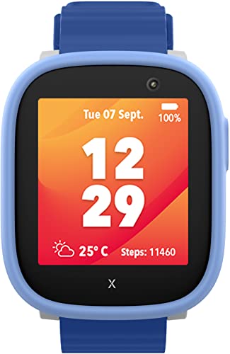 XPLORA X6 Play Watch Phone for Children 4G Calls Messages Kids School Mode SOS Function GPS Location Camera and Pedometer Subscription Required Blue - Image 3