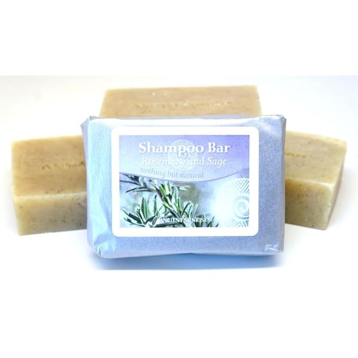 Ancient Sunrise Rosemary and Sage Shampoo Bar - Adds shine and tames frizz