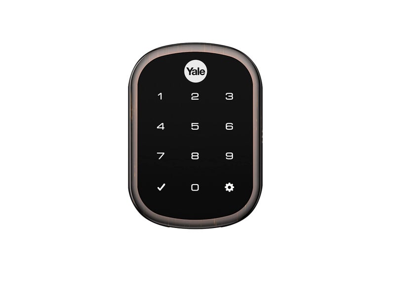 Yale LiftMaster Smart Lock with Touchscreen Deadbolt Works with myQ App Key by Amazon inGarage Delivery when paired with Smart Garage Hub sold separately Oil Rubbed Bronze