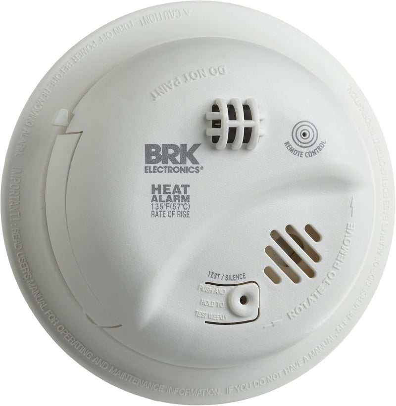 FIRST ALERT Hardwired Heat Alarm with Battery Backup, BRK Brands HD6135FB - Image 1