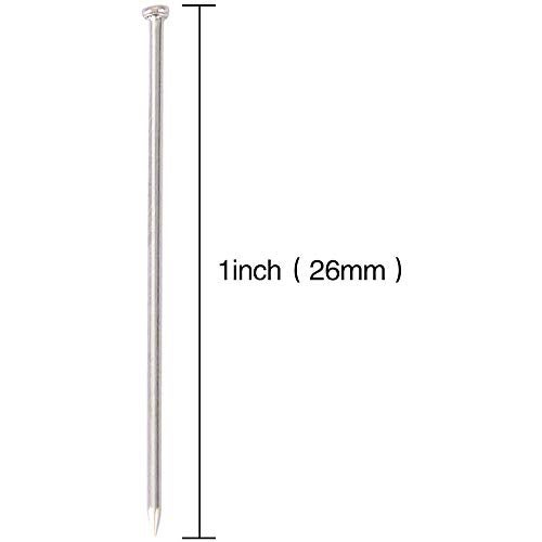 TH 3500pcs Stainless Steel Head Pins Fine Satin Pin Dressmaker Pins for Jewelry Making, Sewing and Craft, Nickel Plated, 26 mm - Image 2