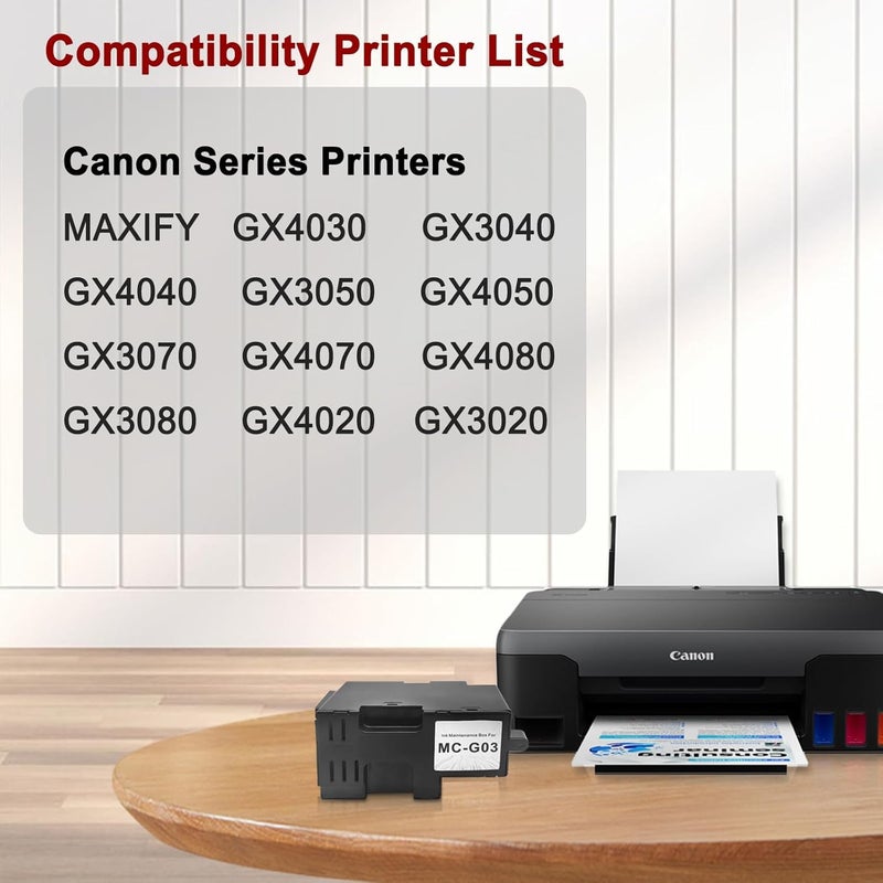 ANG MC-G03 Maintenance Cartridge MCG03 Compatible for Canan GX4030 GX3040 GX4040 GX3050 GX4050 GX3070 GX407 GX4080 GX3080 GX4020 GX3020 Printers - Image 4