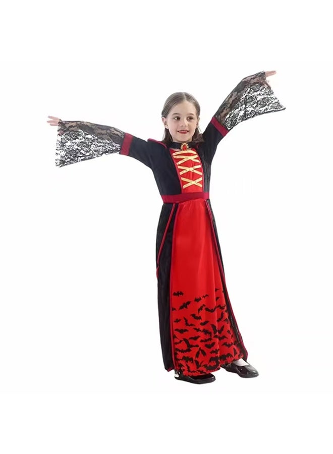 JCB CHIC Halloween Cosplay Costume Dresses,Girls Disguise Party Uniforms Horror Vampire Play Costume Halloween  Costumes Stage Performance Costumes Clothes(S) - Image 2