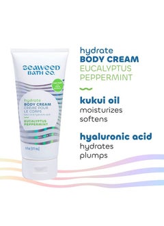 The Seaweed Bath Co. Seaweed Bath Co Body Cream Eucalyptus Peppermint 6 Fl Oz  - Image 4