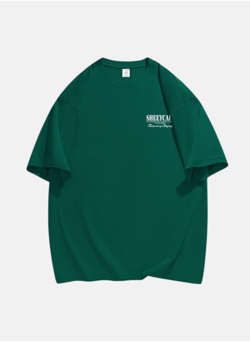 Thirty-One SHEEYCAIY Printed Green Unisex Oversized T-shirt  - Image 1