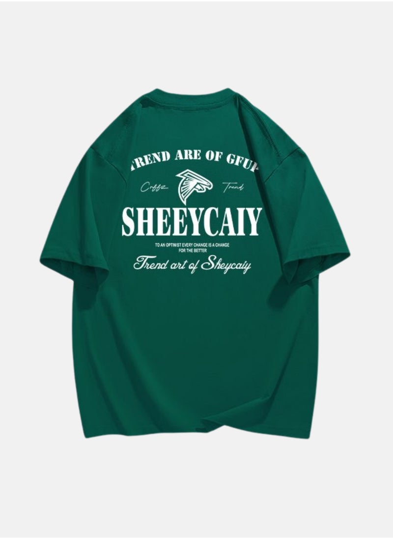 Thirty-One SHEEYCAIY Printed Green Unisex Oversized T-shirt  - Image 2
