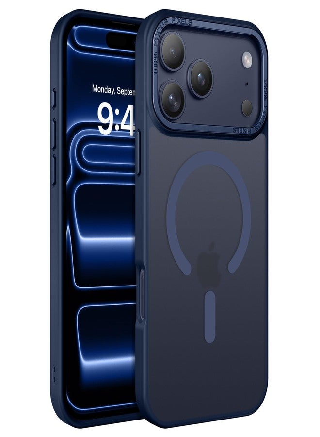 BENTOBEN Magnetic for iPhone Pro Case [Compatible with Magsafe] Translucent Matte Pro Phone Case Slim Shockproof Women Men Girls Boys Protective Cover Cases for iPhone Pro 6.1", Navy Blue - Image 1