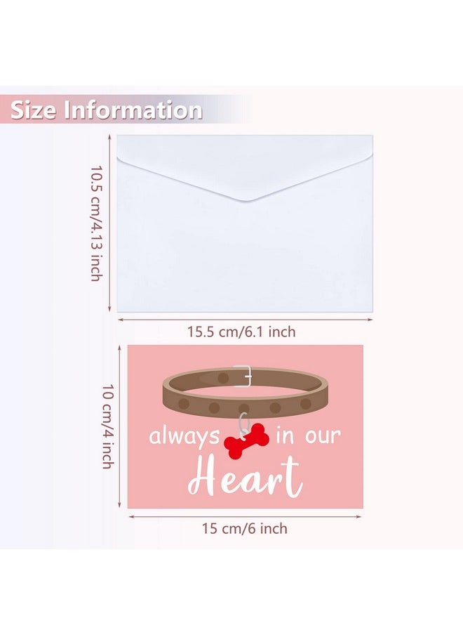 Fainne - 16 Sets Pet Sympathy Cards Dog Condolences Cards Pet Bereavement Card And Envelopes Loss Of Pet Dog Sympathy Cards With Inside Messages For Pet Lovers Greeting Cards (Chromatic Style) - Image 1