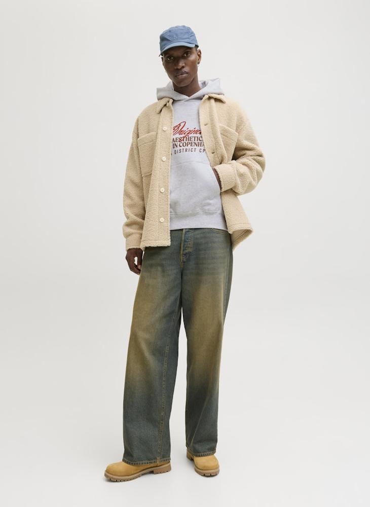JACK & JONES Text Print Regular Fit Hoodie - Image 4