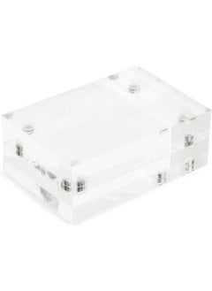 Juvale 2 Pack Acrylic Picture Frames 2X3 Mini Wallet Size For Photos Tabletop Desktop  - Image 4