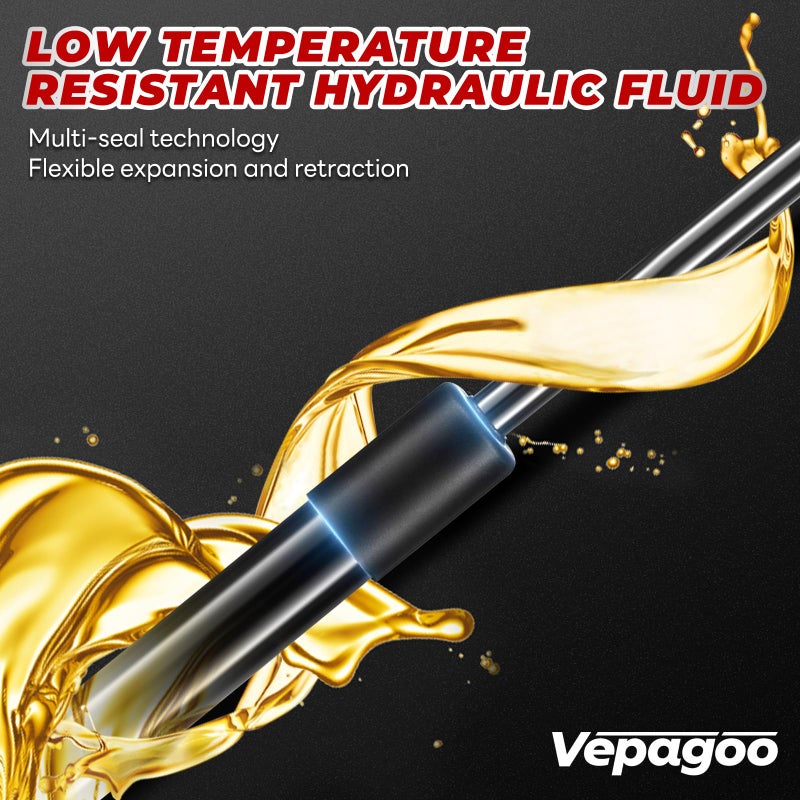 Vepagoo 2 Front Hood Gas Struts Lift Supports 4364 Compatible for 2002-2010 Dodge Ram 1500/2500/3500/4500/5500 Spring Shocks, 2pcs (1pair) - Image 3