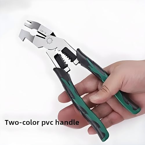 XBEY Heavy-Duty Multi-Purpose Ammonium Steel Pliers with Non-Slip Jaws & Handle - Corrosion-Resistant, Sturdy Construction for Cutting, Shearing, Stripping, Tightening (Heavy Duty Green Plier) - Image 3