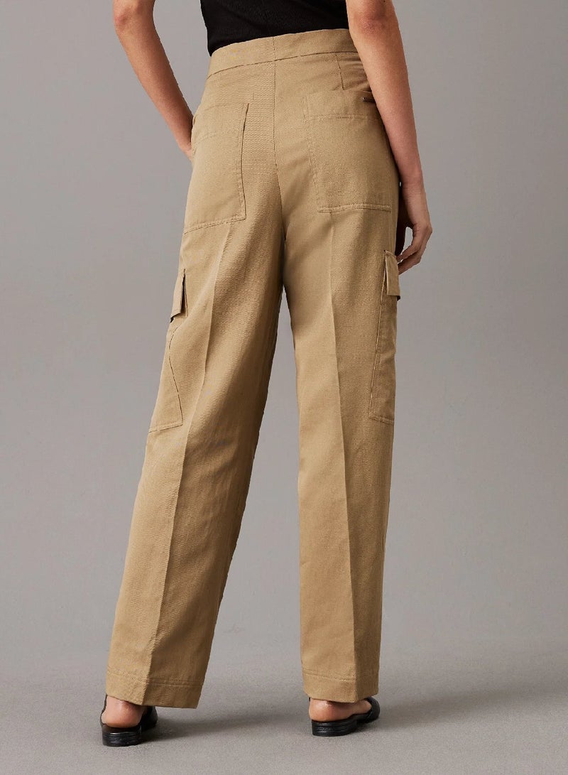 CALVIN KLEIN Relaxed Tailored Cargo Trousers - Image 2