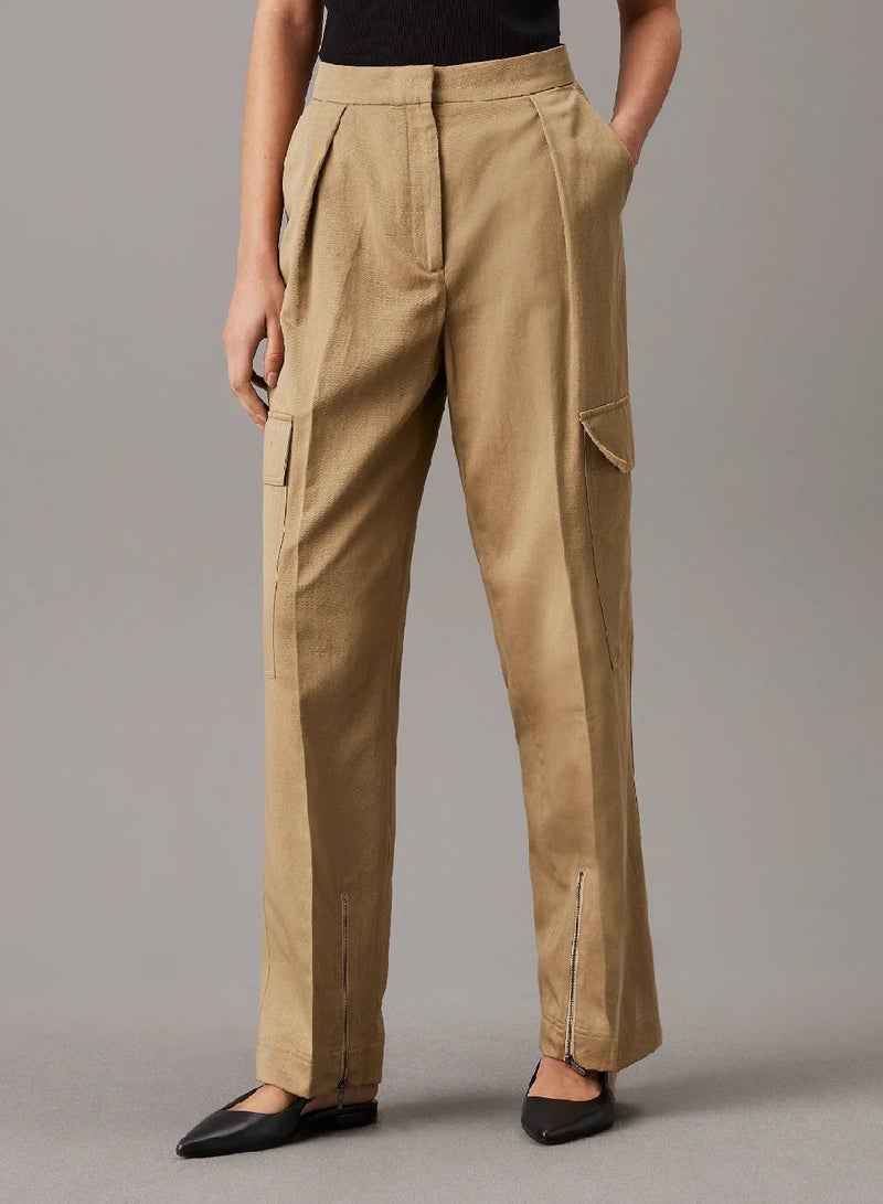 CALVIN KLEIN Relaxed Tailored Cargo Trousers - Image 1