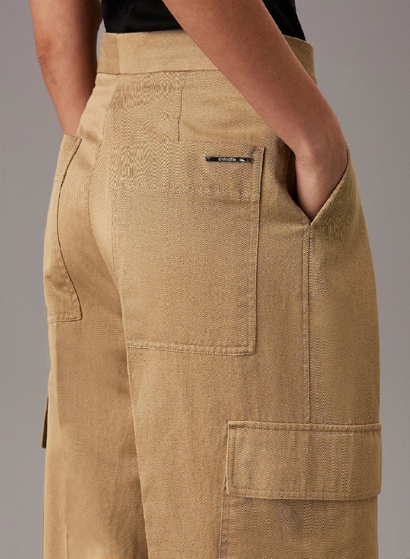 CALVIN KLEIN Relaxed Tailored Cargo Trousers - Image 3