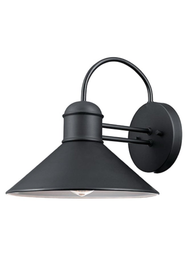 Globe Electric 44165 1-Light Outdoor Wall Sconce 2-Pack Weatherproof Black Finish Outdoor Lighting Modern Wall Lighting Porch Light Front Porch D Cor Patio D Cor Outdoor Bulb Not Included - Image 1