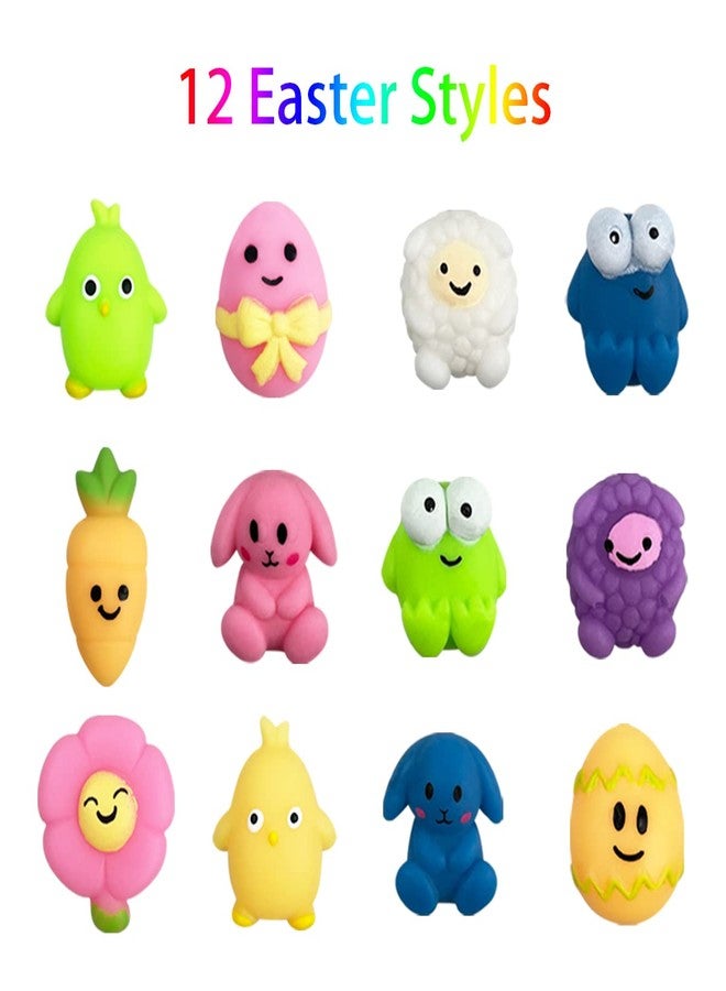 JoFAN 24 Pack Plastic Prefilled Easter Eggs with Easter Mochi Squishy Toys Inside for Kids Boys Girls Toddlers - Image 3