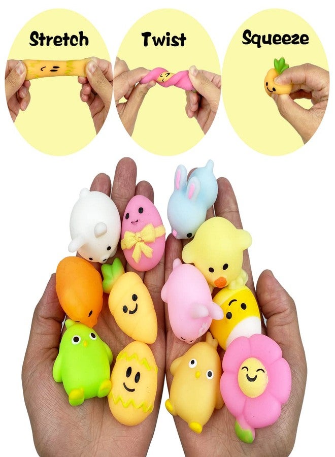 JoFAN 24 Pack Plastic Prefilled Easter Eggs with Easter Mochi Squishy Toys Inside for Kids Boys Girls Toddlers - Image 5
