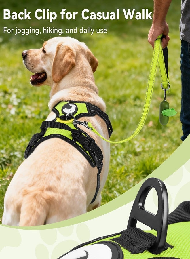 Joytale No Pull Dog Harness for Extra Large Dogs, Reflective Pet Vest with Front Clip, Adjustable Soft Padded Harnesses with Easy Control Handle for Training and Walking, Green, XL - Image 4