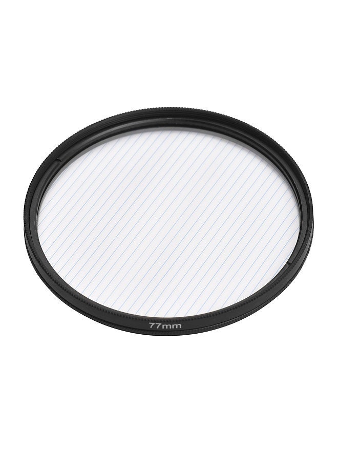 77mm Blue Streak Lens Filter Special Effects Anamorphic Optical Glass Filter for DSLR Cameras  - Image 1
