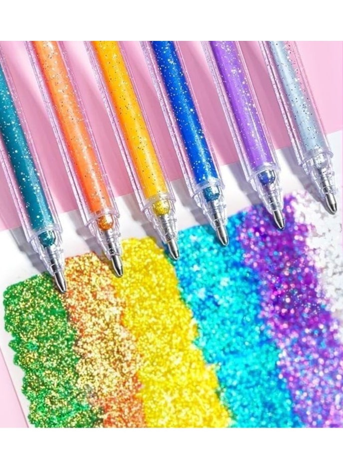 phomemo Strengthfully Glitter Gel Pens, Strengthfully Pens, Strengthfully Markers, Strengthfully Glitter Gel Pen Set, Glitter Gel Pens For Adult Coloring Books Fine Tip Colored Pens (18PCS with Refill)  - Image 4