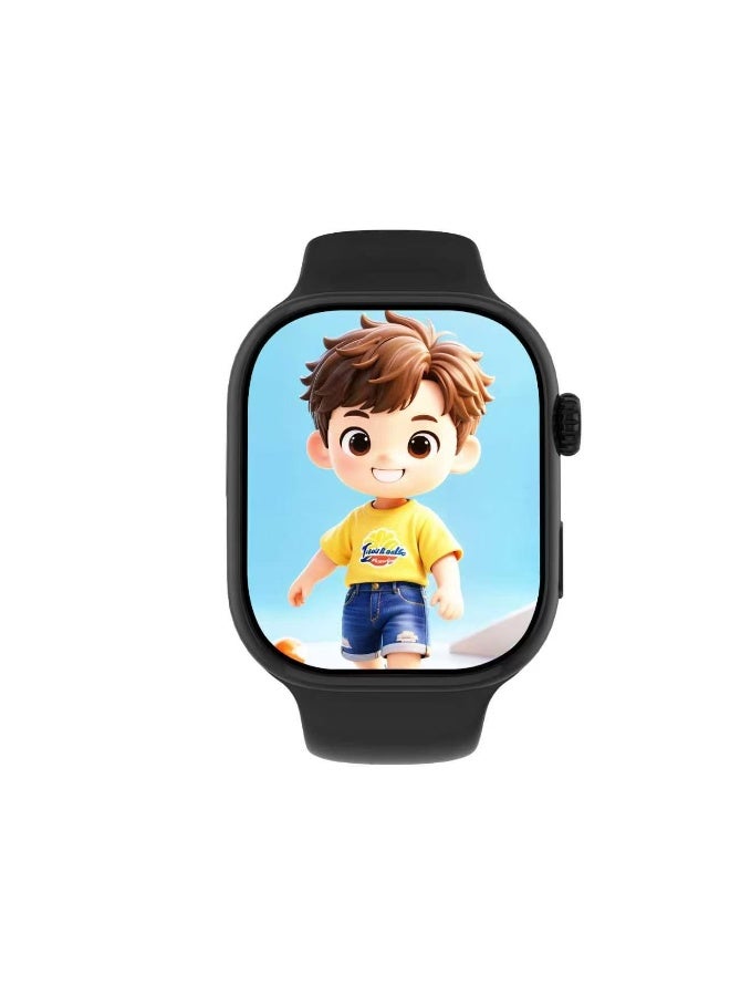 benco R1 Kids Safety Smartwatch 4G with Sim, Wifi, Whatsapp, Video & Audio Call - Black - Image 1
