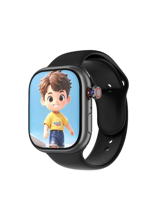 benco R1 Kids Safety Smartwatch 4G with Sim, Wifi, Whatsapp, Video & Audio Call - Black - Image 2