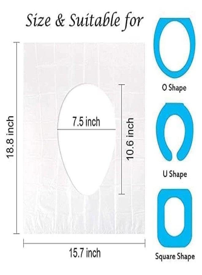 Akshify Disposable Toilet Seat Covers Waterproof & Hygienic Travel Pack – Non Slip Individually Wrapped Seat Protectors | No Direct Contact Public Toilets | Portable Biodegradable Covers (10) - Image 2
