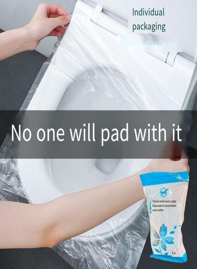 Akshify Disposable Toilet Seat Covers Waterproof & Hygienic Travel Pack – Non Slip Individually Wrapped Seat Protectors | No Direct Contact Public Toilets | Portable Biodegradable Covers (10) - Image 4