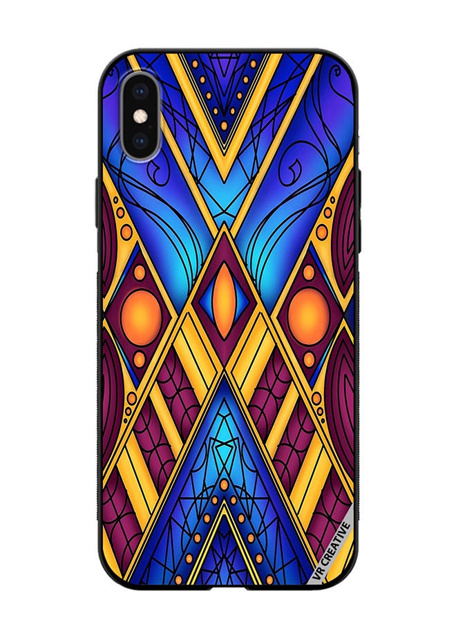 VR CREATIVE Protective Case Cover For Apple iPhone XS Max Abstract Design Multicolour - Image 1