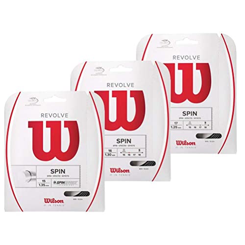 Wilson Revolve 16 Tennis String - Set, Black - Image 3