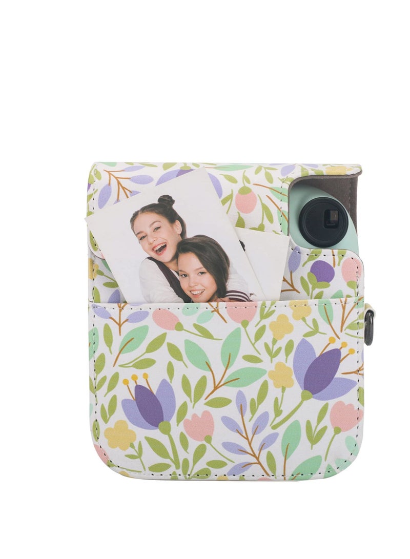 Captaintech Protective Case Compatible with Fujifilm Instax Mini 12, Case for Fuji Instax Mini 12, with Accessory Pocket and Adjustable Strap Present to Friends and Families - Image 3
