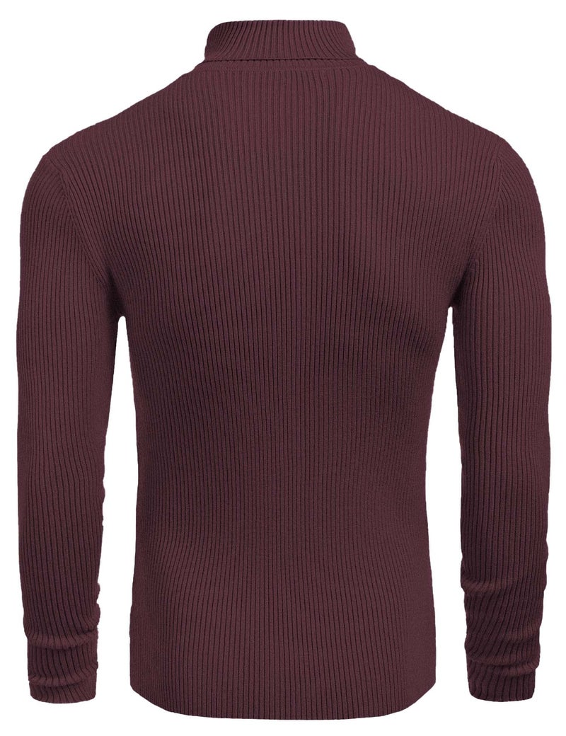 NORTHWIND Men's High and Turtle Neck Cotton T-Shirt (Maroon Banner, Small), Sweater - Image 3