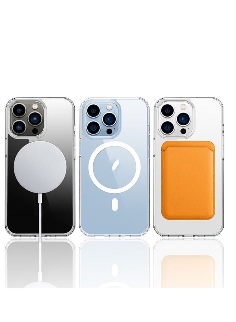 Houmt iPhone 14 Pro Magsafe Case Cover Slim Thin Magnetic Case  Shock Absorption Anti-Drop Crystal Clear Case Compatible with iPhone 14 Pro Case - Image 5